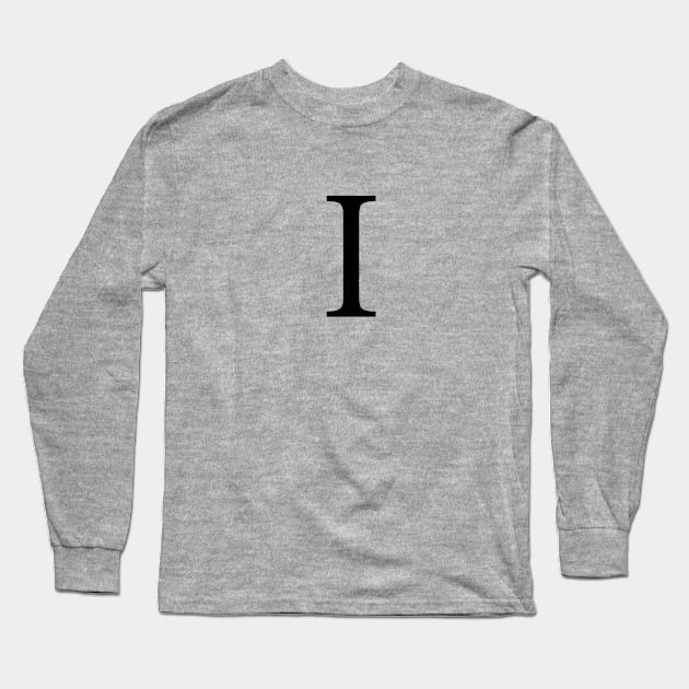 Iota Greek Letter Long Sleeve T-Shirt by AdventureFinder